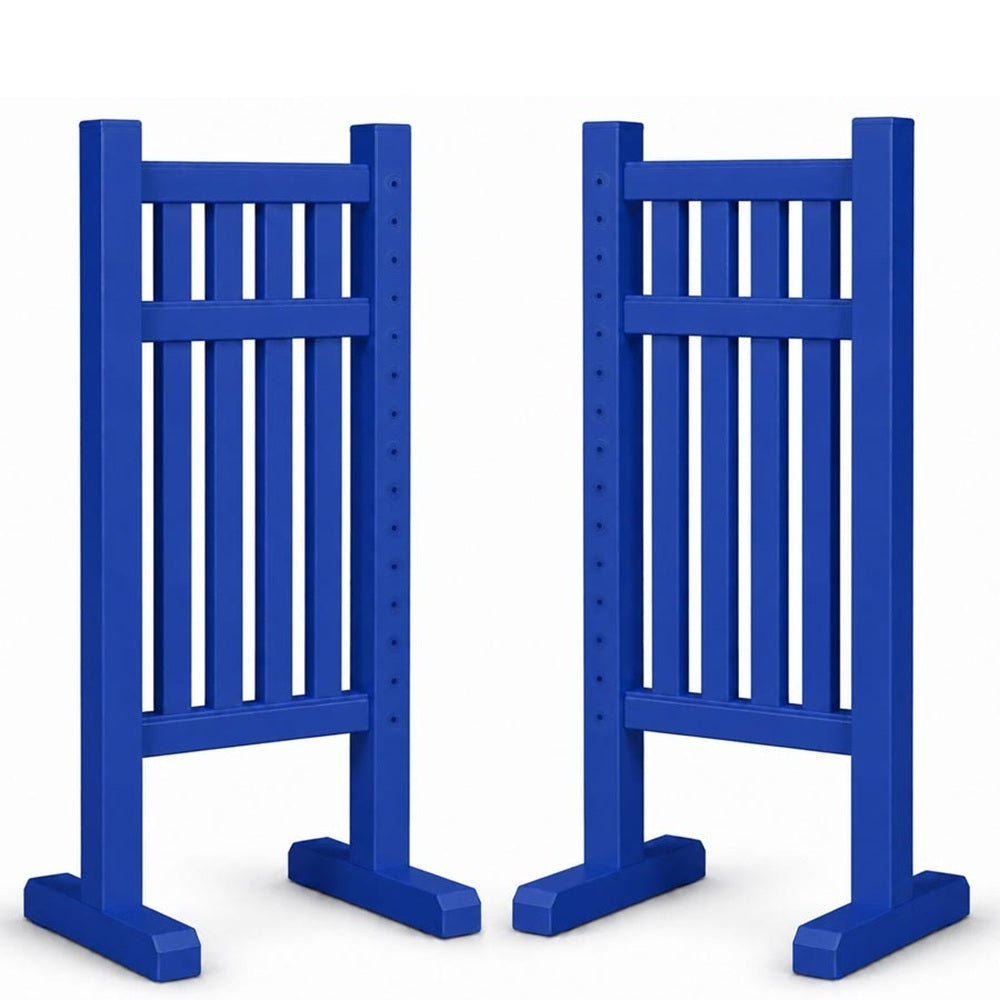 Burlingham Sports Vertical Slat Solid Color 5 Ft Jump Standards
