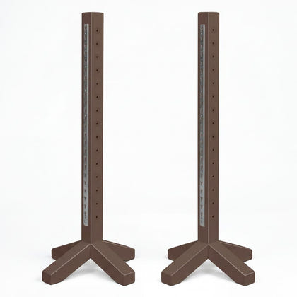 Burlingham Sports Schooling Standards 5 Ft - Metal Keyhole Tracks