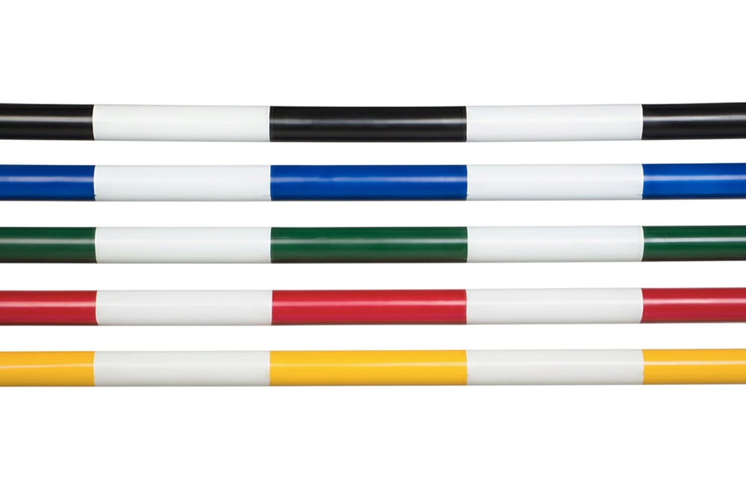 Burlingham Sports Striped Jump Poles - Set of 4