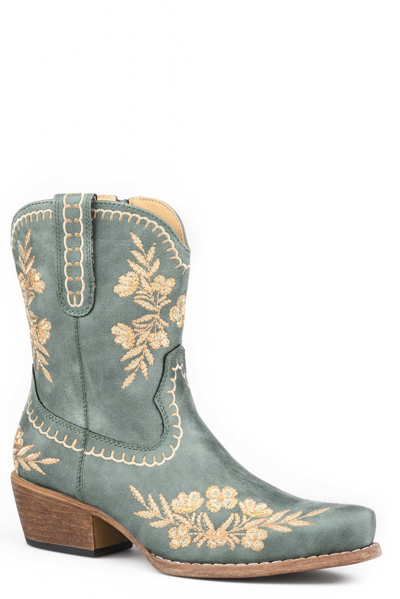 Roper Ladies Turquoise Floral 8" Fashion Boots
