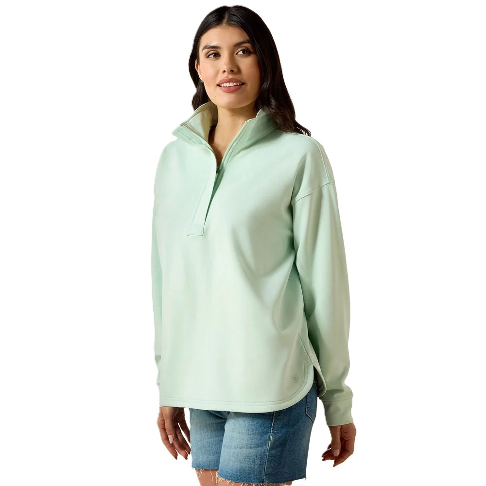Ariat Ladies Breeze Logo 1/2 Zip Sweatshirt