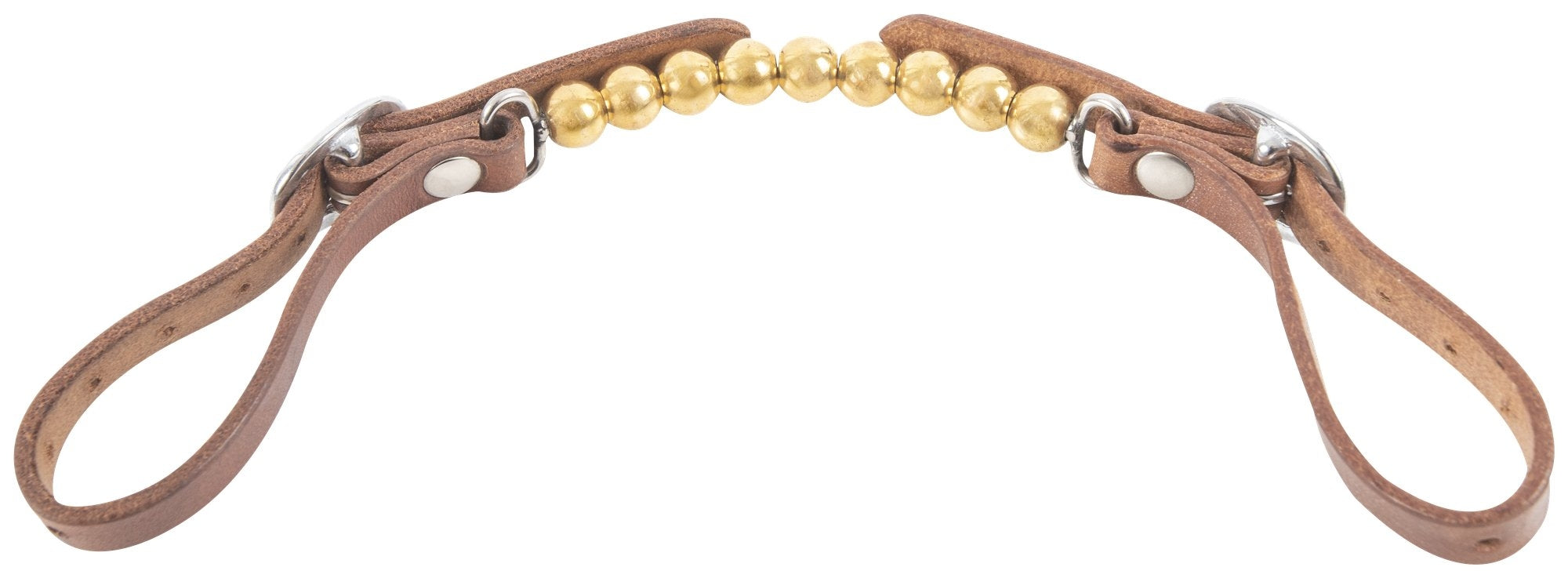 Martin Saddlery Brass Ball Curb Strap