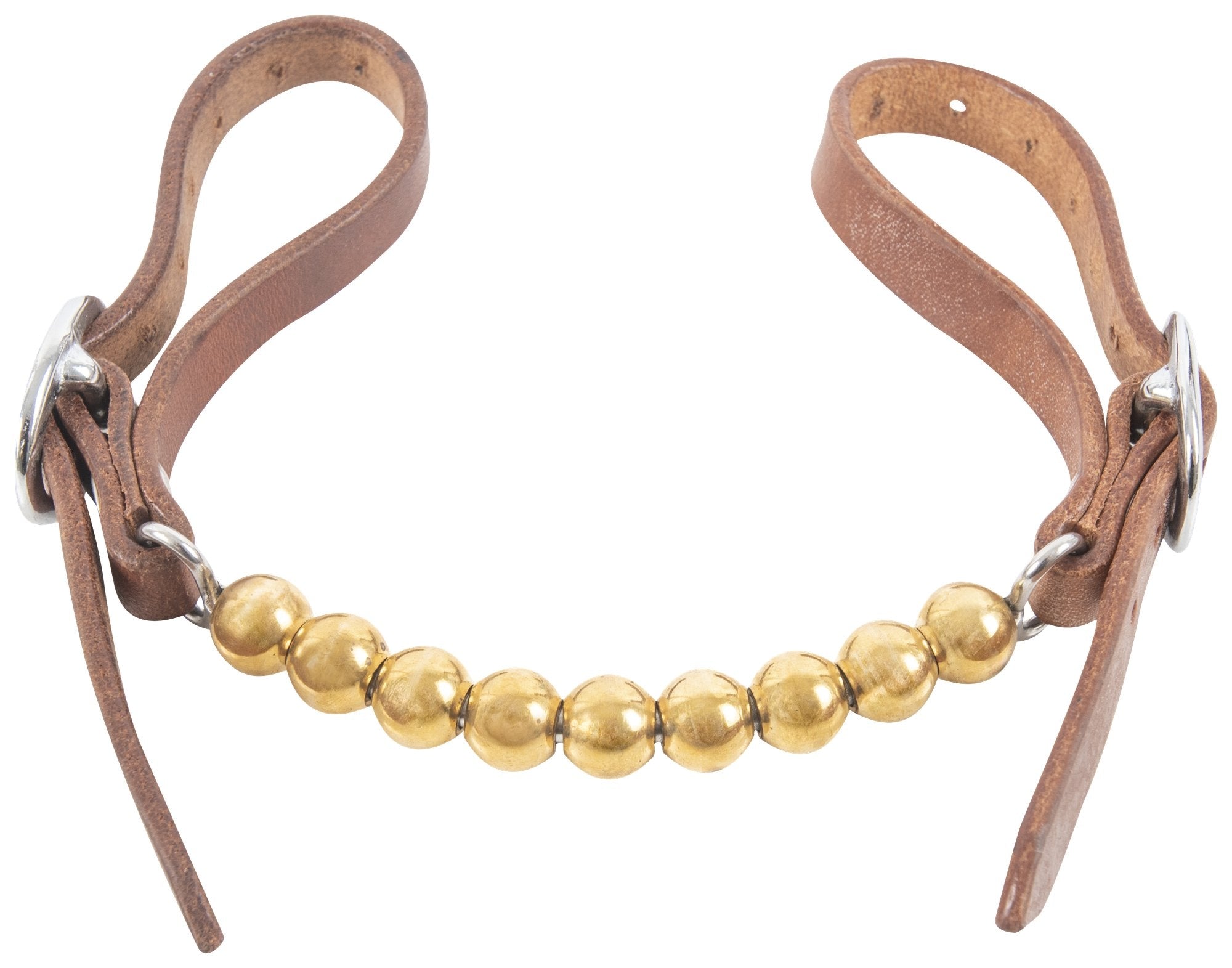 Martin Saddlery Brass Ball Curb Strap