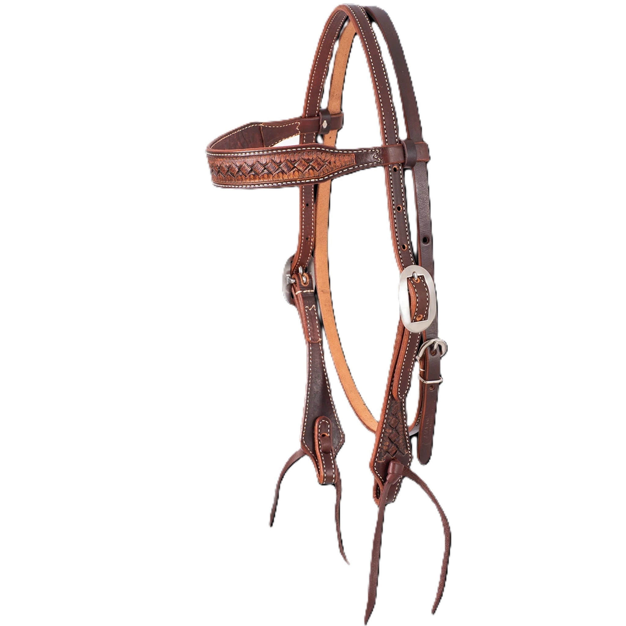 Martin Saddlery Browband Headstall with Latigo Ties