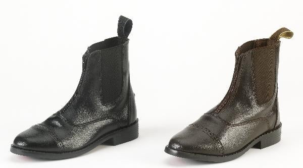 OPEN BOX - Equistar Ladies All Weather Zip Paddock Boots - 5.5 - Black