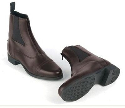 OPEN BOX Ovation Finalist Zip Kids Paddock Boots - 3, Brown
