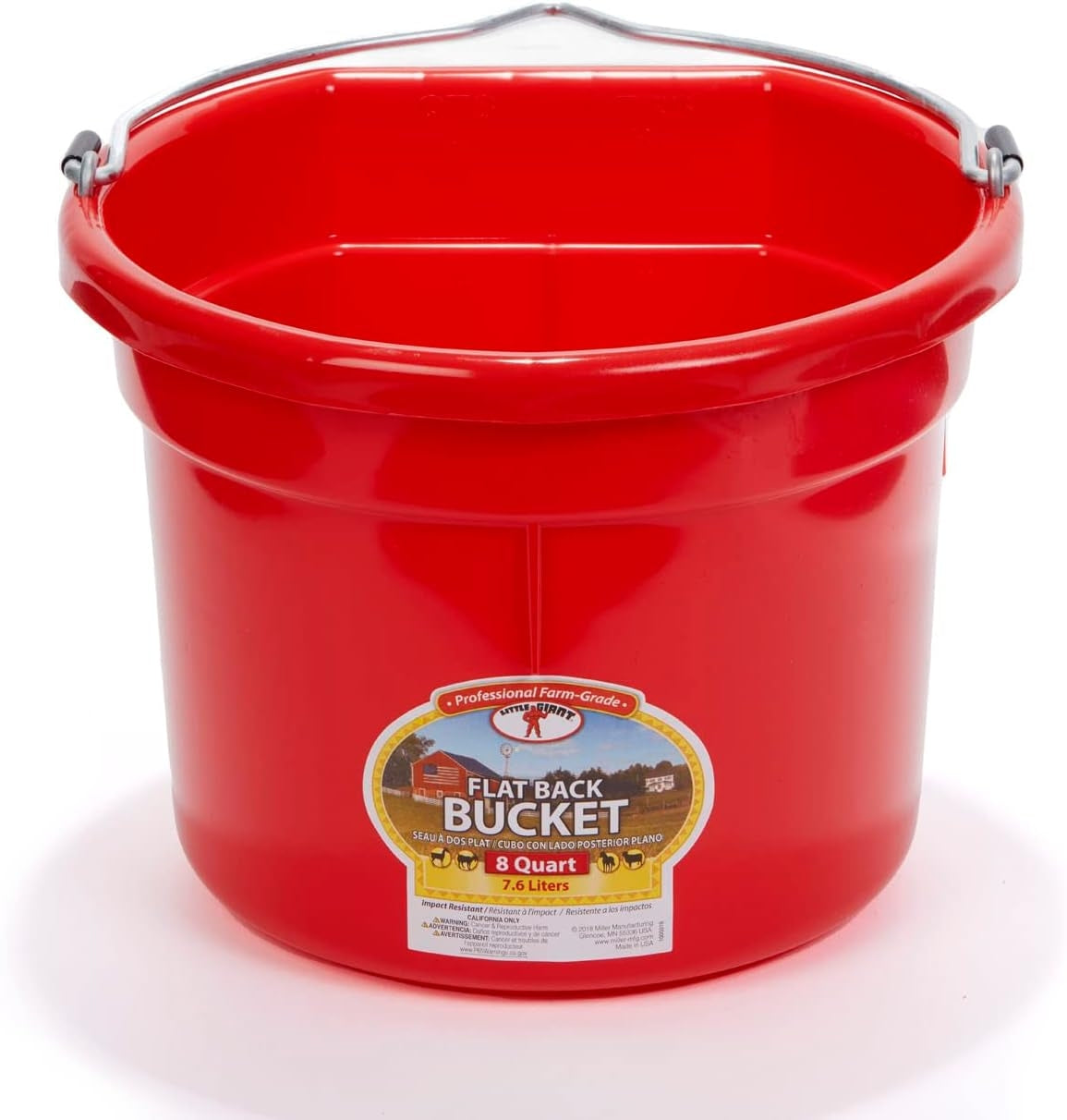 Flatback Bucket For Goats/Sheep/Miniature Horses
