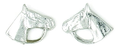 FinishTouch Horse Head/Bridle Earring 1/4in Silver