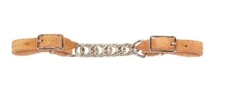 Tory Harness Leather Double Link Curb Strap