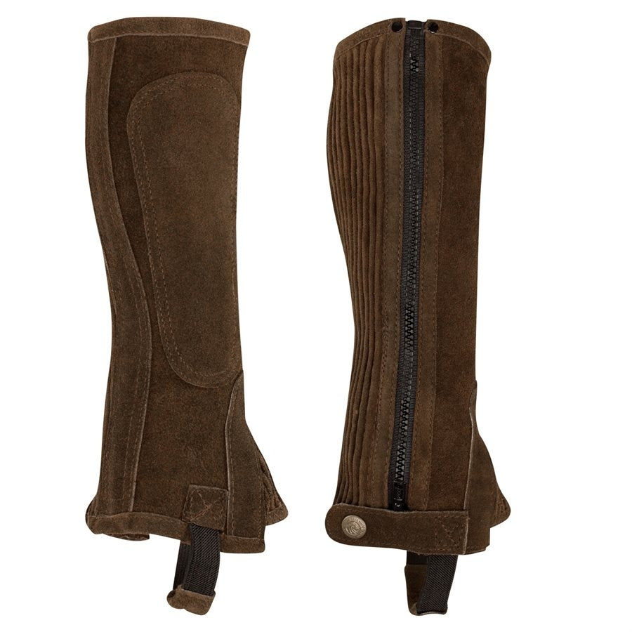 Perris Suede Cowhide Zip Half Chaps