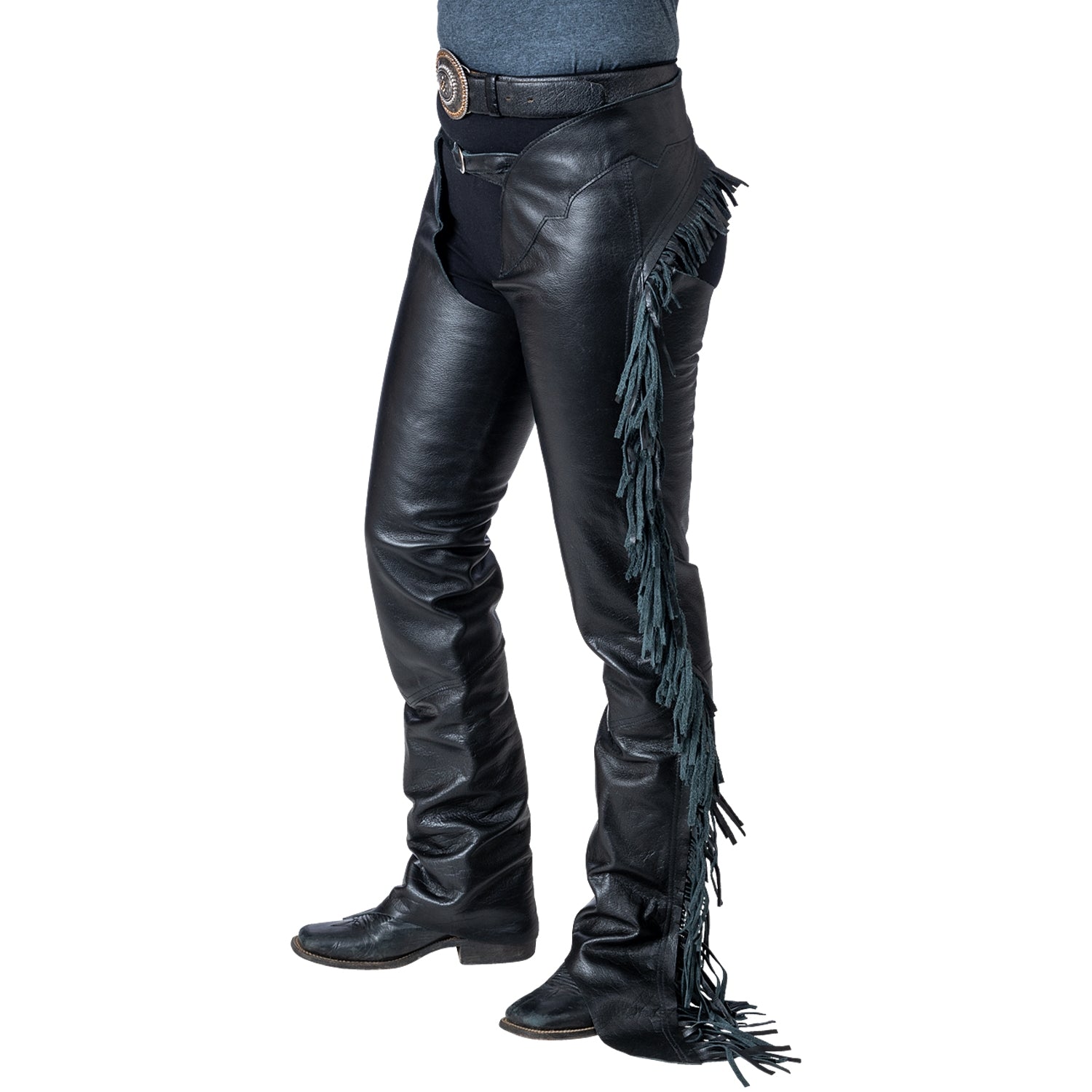 Tough1 Smooth Leather Show Chaps