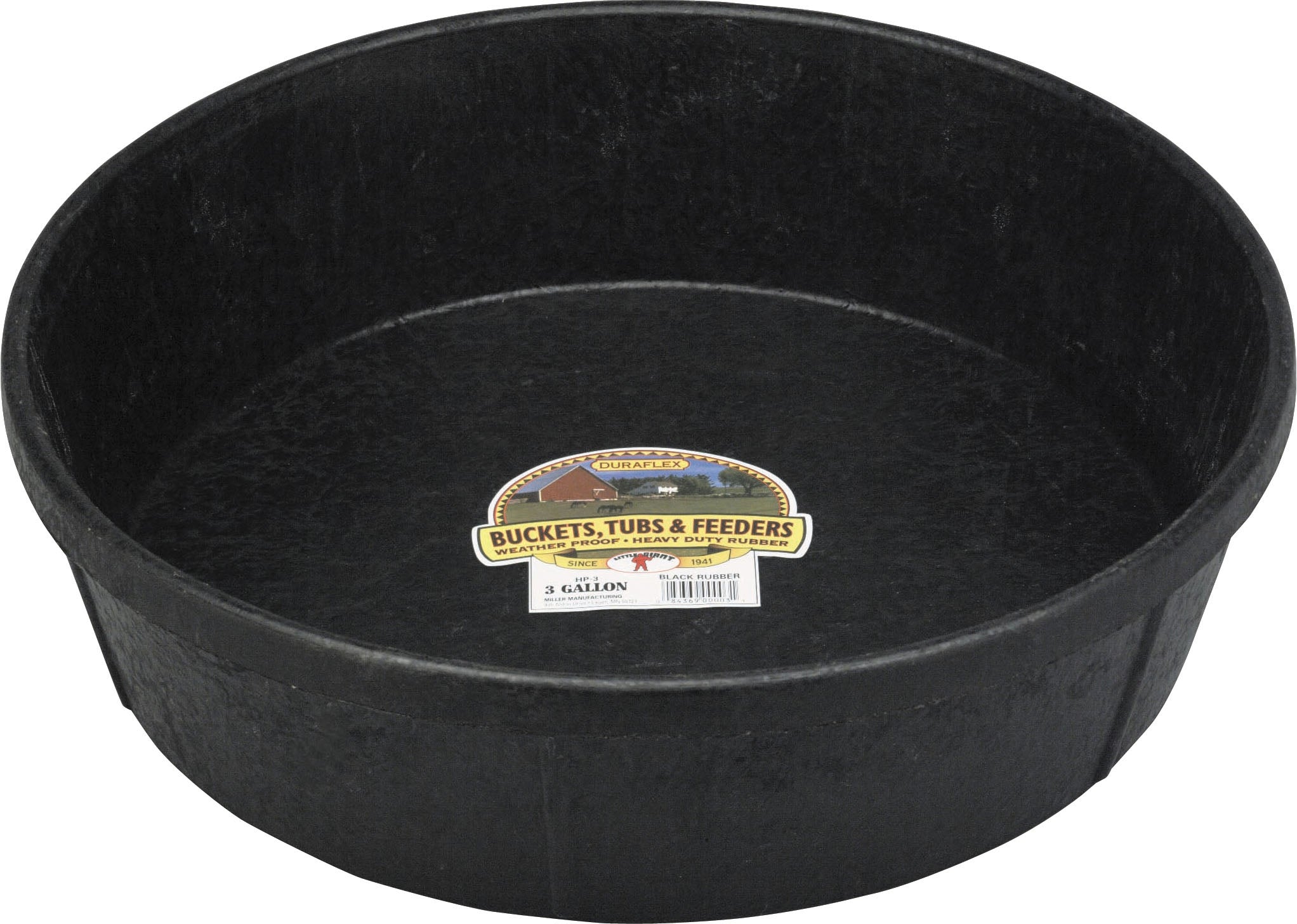Rubber Pan - 3 Gallon