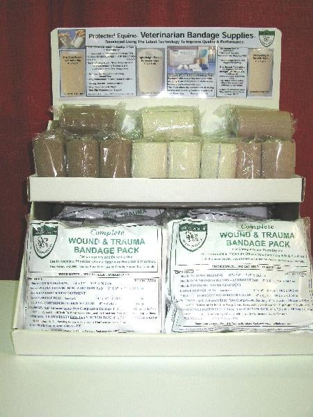 VET BANDAGE DISPLAY / Tapes-Wraps- W & T Packs