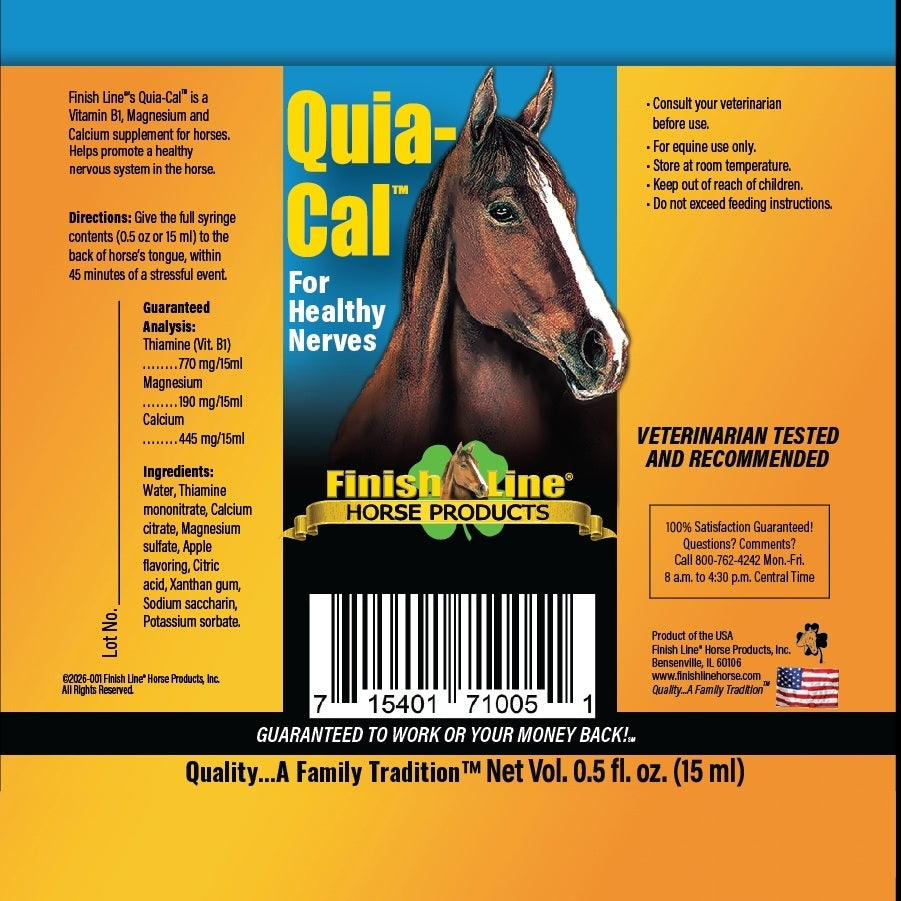 Finish Line Quia-Cal Paste Syringe