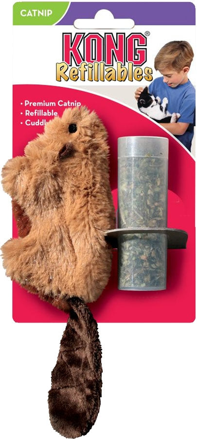 KONG Refillable Beaver Cat Toy
