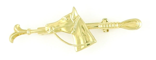 Finishing Touch Riding Crop with Horse Head Stock Pin