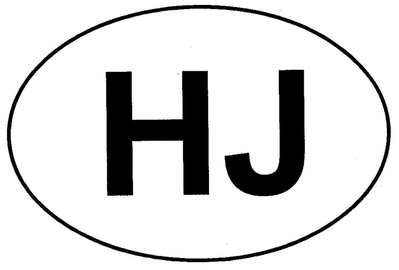 Euro Hunter Jumper (Letter) Decal