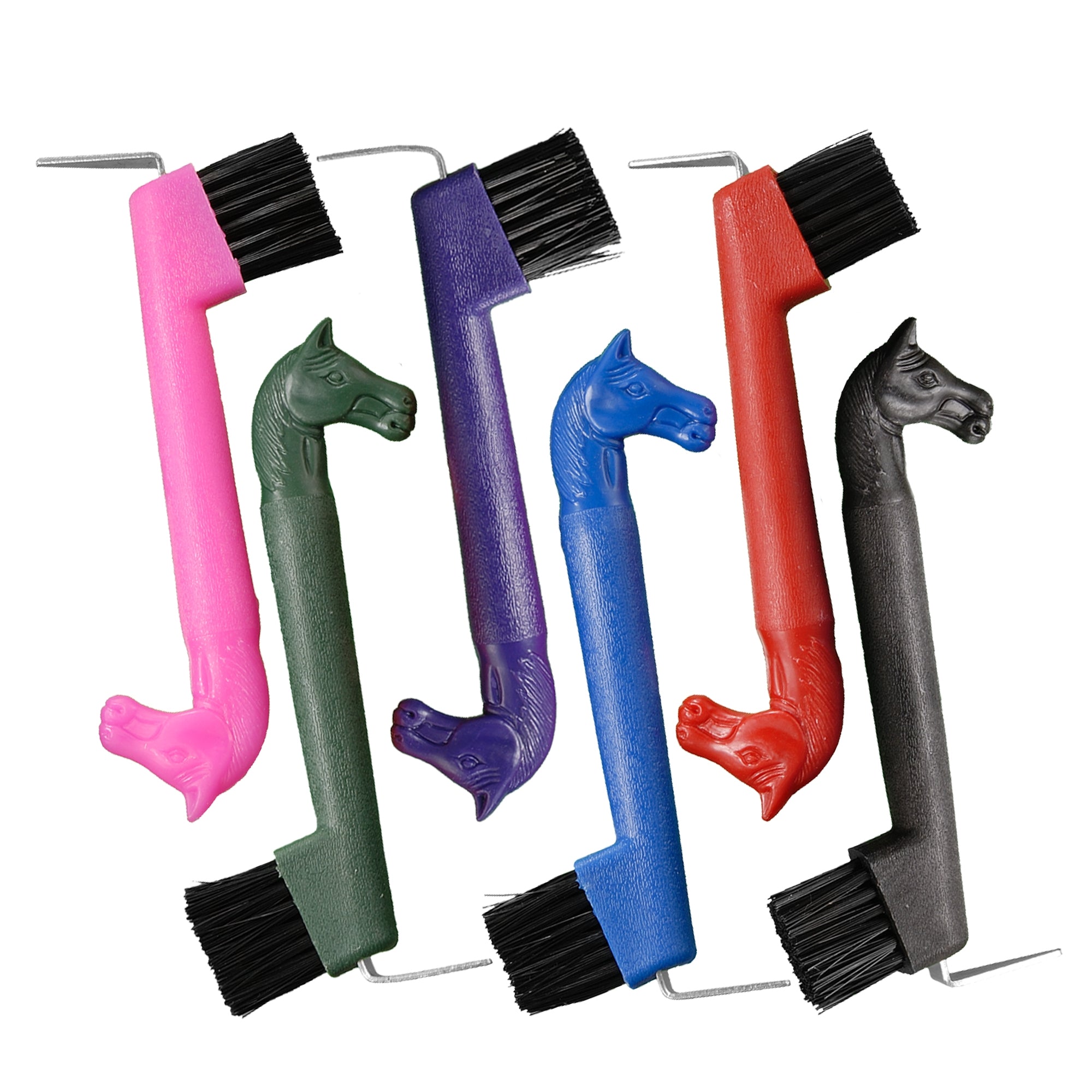 Tough1 Horsehead Hoof Pick Brush 6 Pack