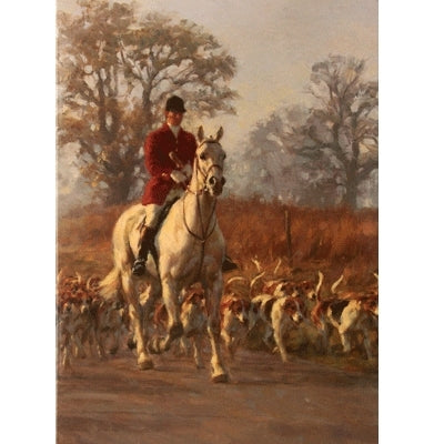 Moving Off (Fox Hunting) Blank Greeting Cards - 6 Pack