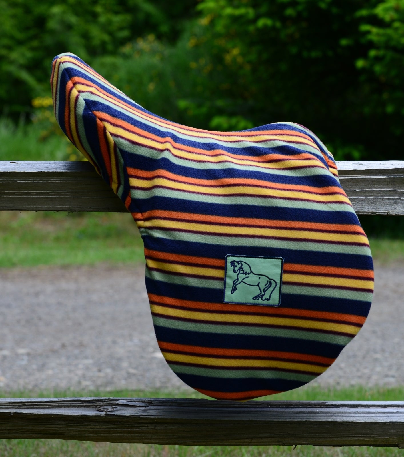 EOUS Patterned All-Purpose Saddle Cover - Multi Stripe