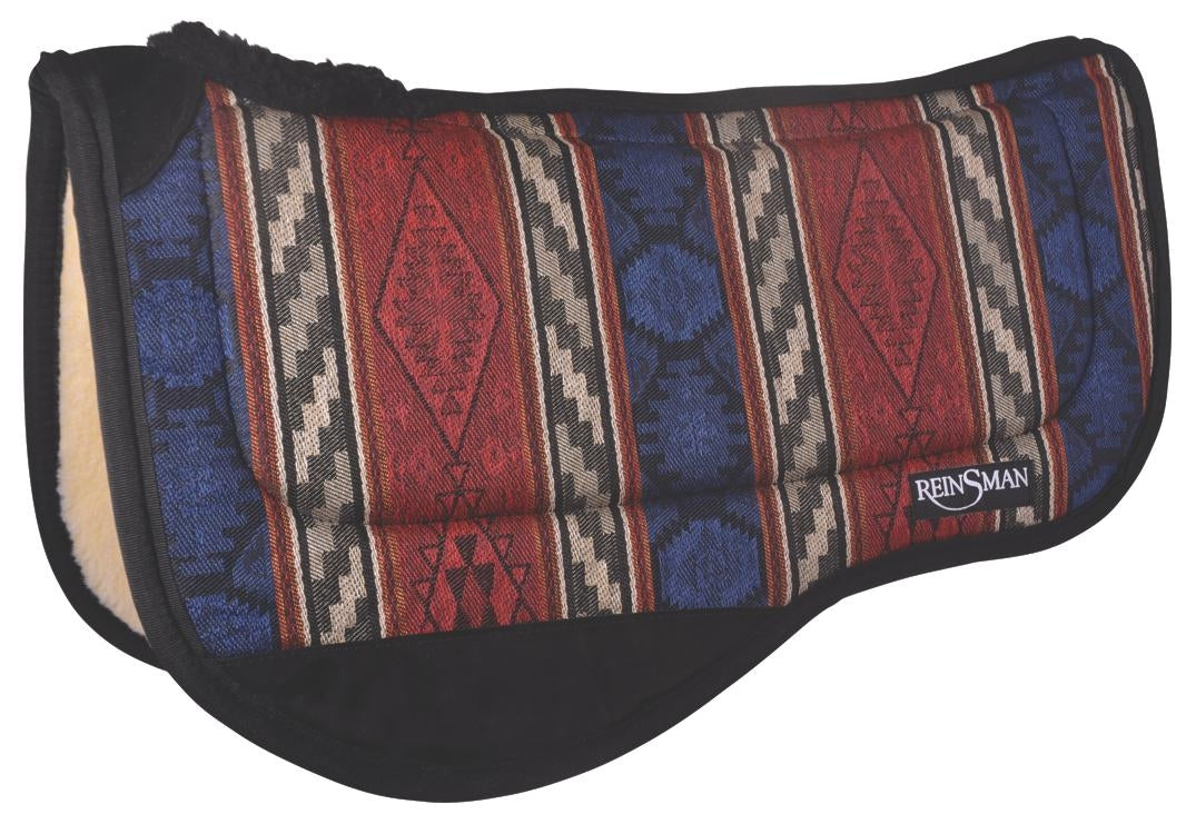 Reinsman Comfort Flex Fleece Trail Herculon Pad - Apache Red Print