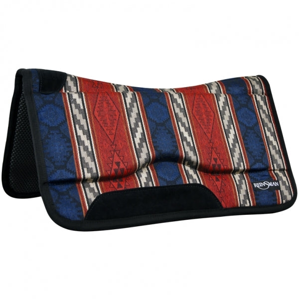 Reinsman Contour Swayback Herculon Fleece Pad -Norville/Dallas Green with Black