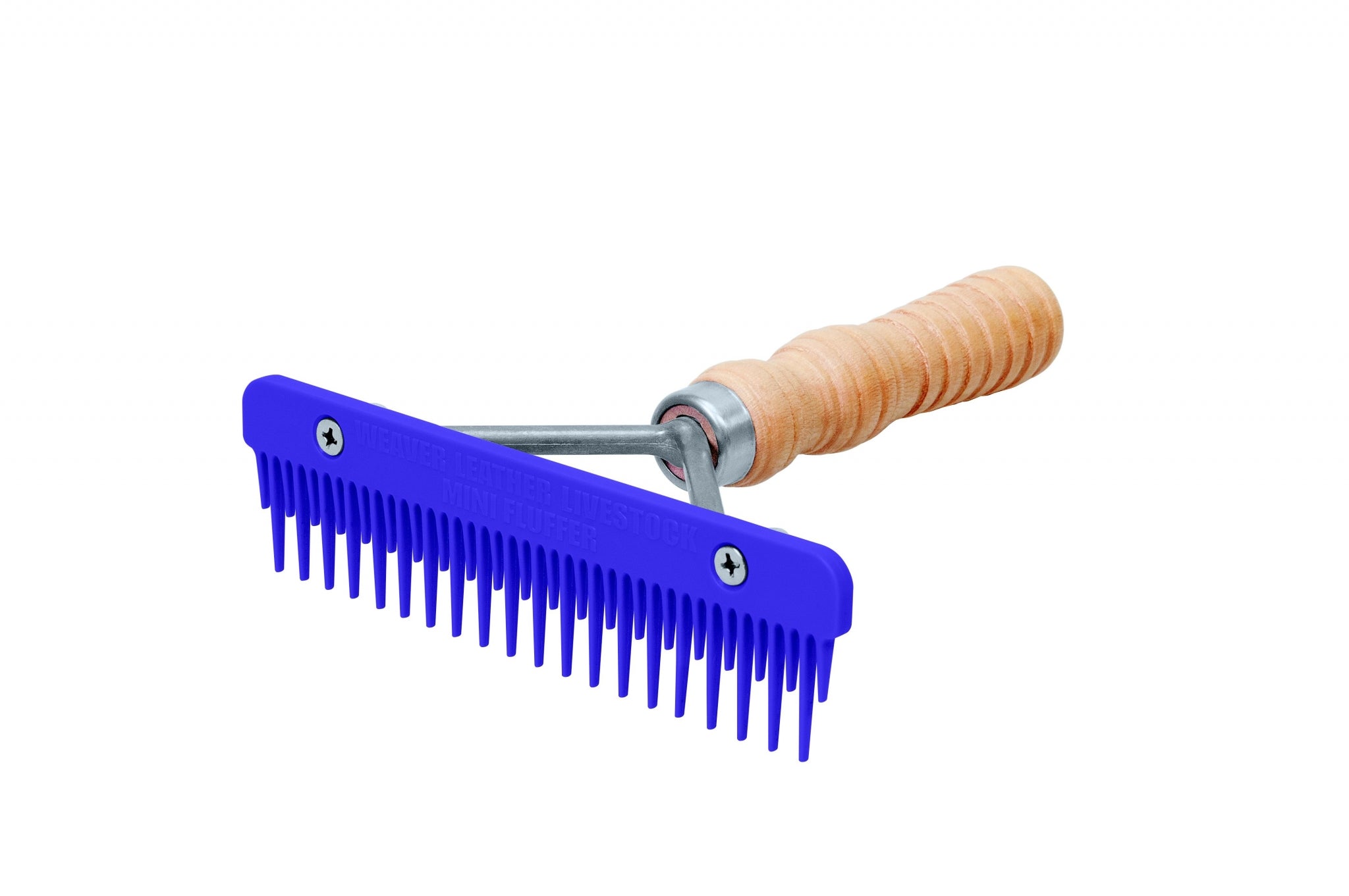 Weaver Livestock Mini Fluffer Comb with Wood Handle