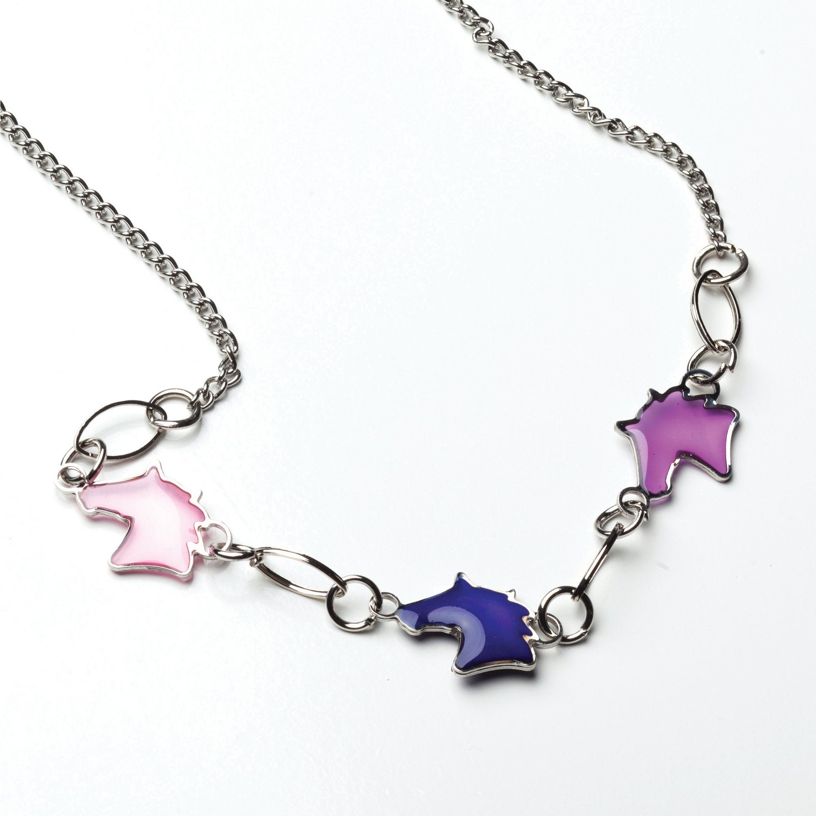 Horse Heads Mood Necklace