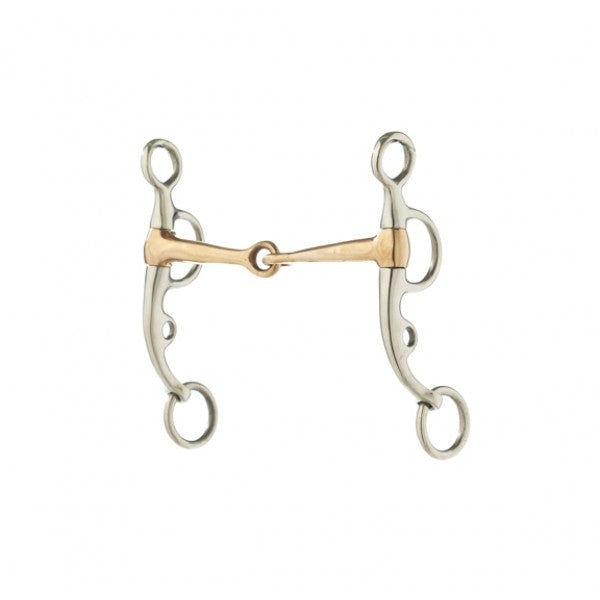 Turn-Two Equine Copper Snaffle Argentine Bit 5 Brn