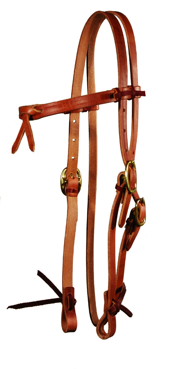 Circle Y Futurity Brow Harness Leather Headstall