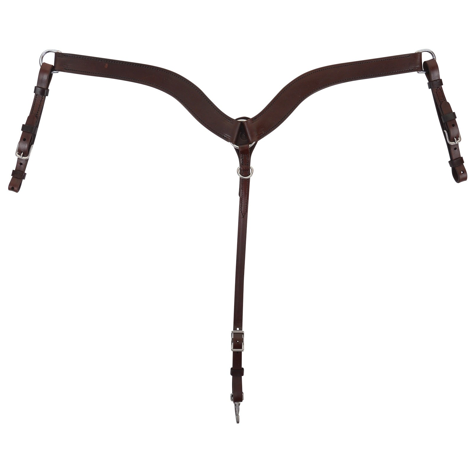 Circle Y No Choke Tapered Smooth Breast Collar