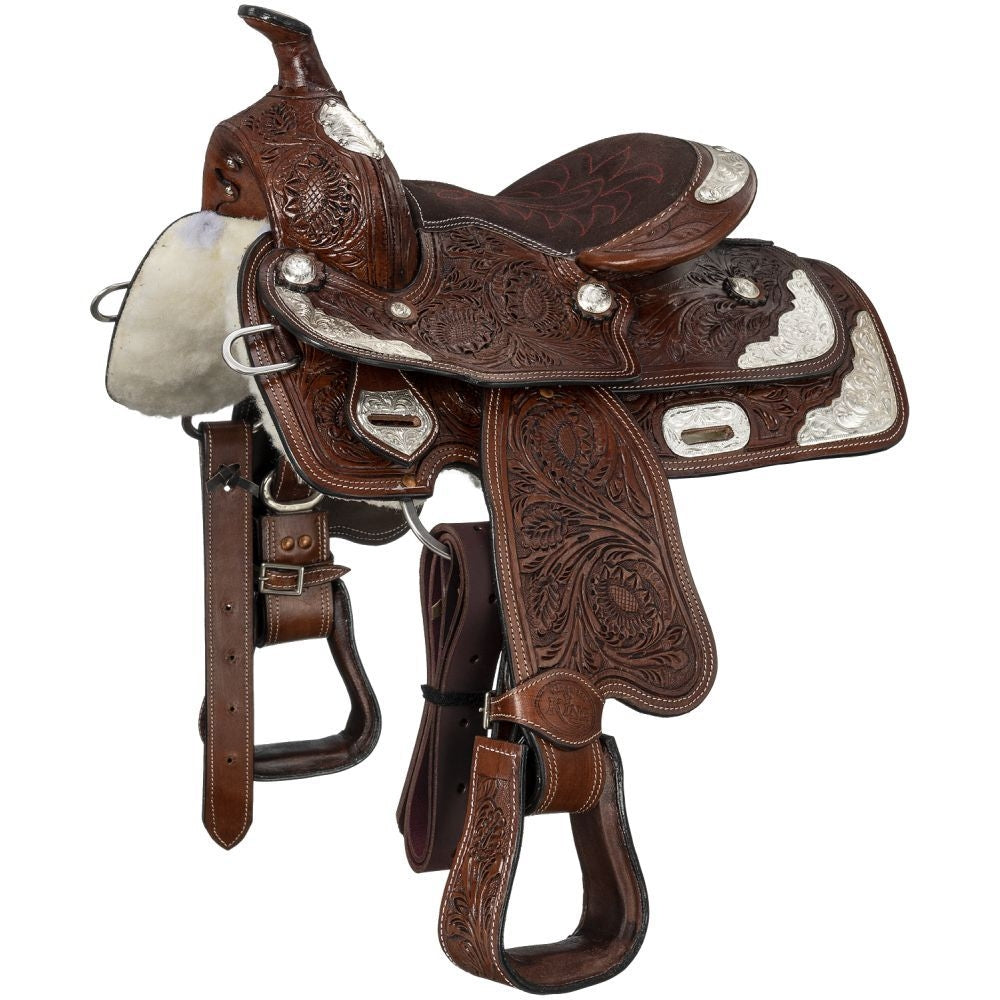 King Series Youth McCoy Trail Saddle with Silver
