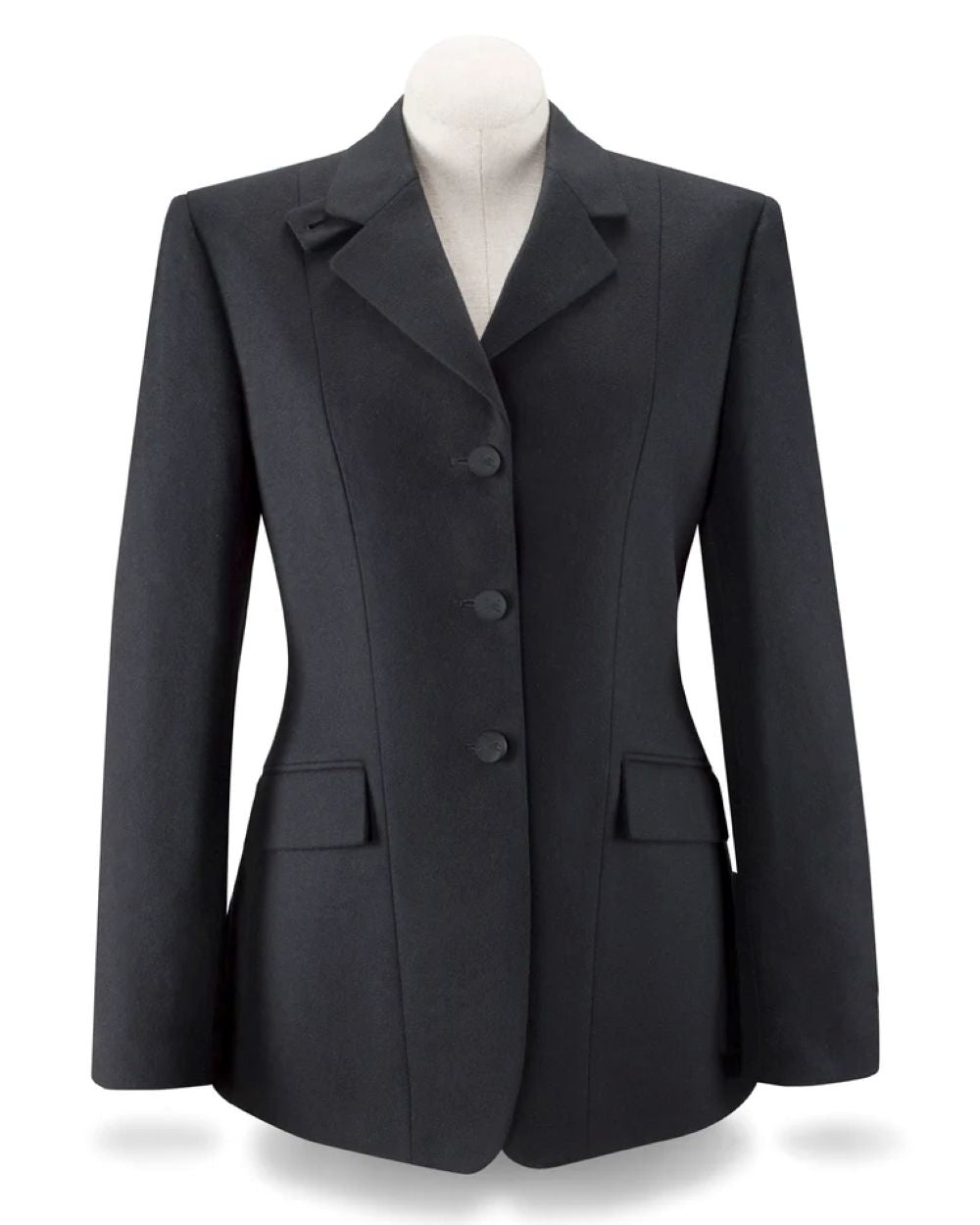 Rj Classics Ladies 3Button Melton Hunt Coat 14R Bk