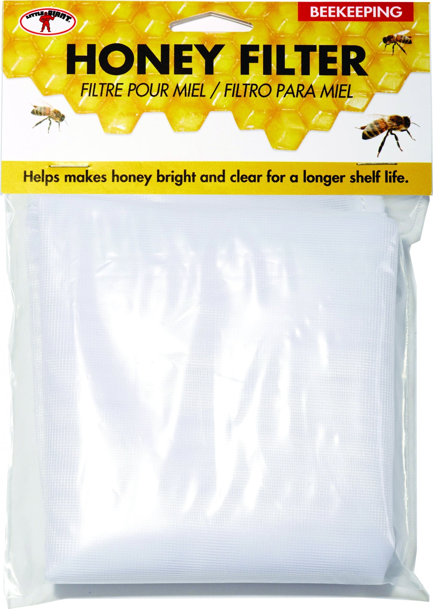 Little Giant Fabric Honey Strainer 5 Gal White