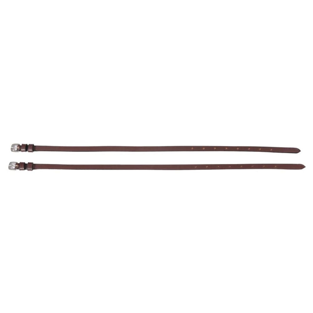 Hdr Leather Spur Straps with Plain Buckle 16 Black