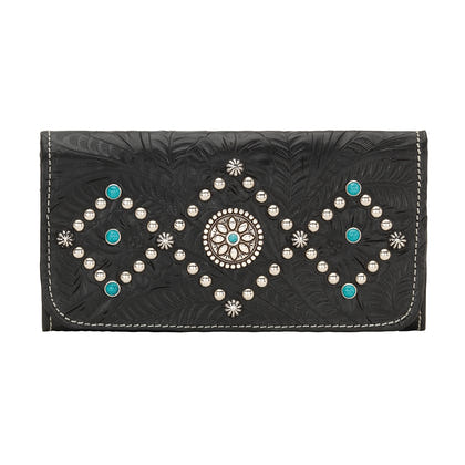 AMERICAN WEST Canyon Creek Tri-fold Wallet - Golden Tan