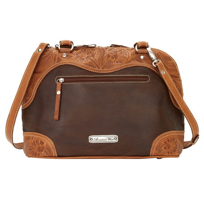 AMERICAN WEST Chestnut Ridge Zip-Around Satchel/Crossbody Bag