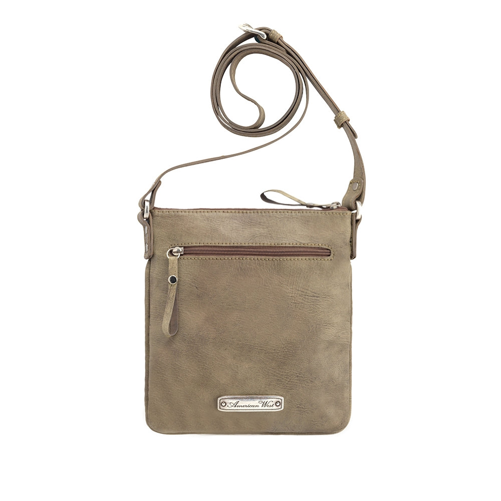 AMERICAN WEST Moon Dancer Crossbody Bag/Wallet - Rose/Sand