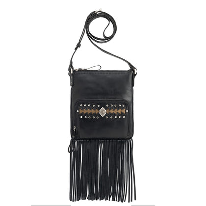 AMERICAN WEST Moon Dancer Crossbody Bag/Wallet - Rose/Sand