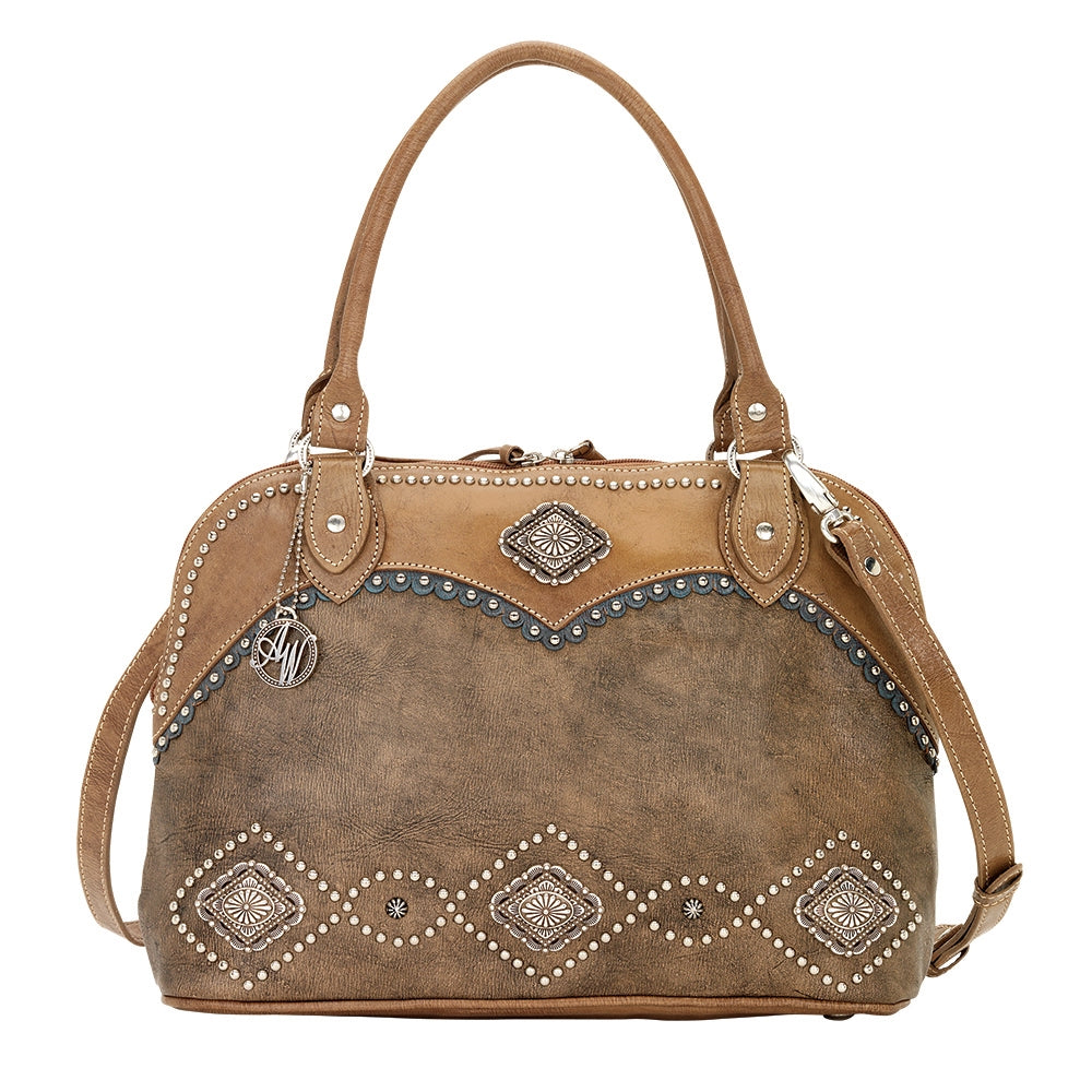 AMERICAN WEST Sierra Zip-Around Satchel and Crossbody Bag