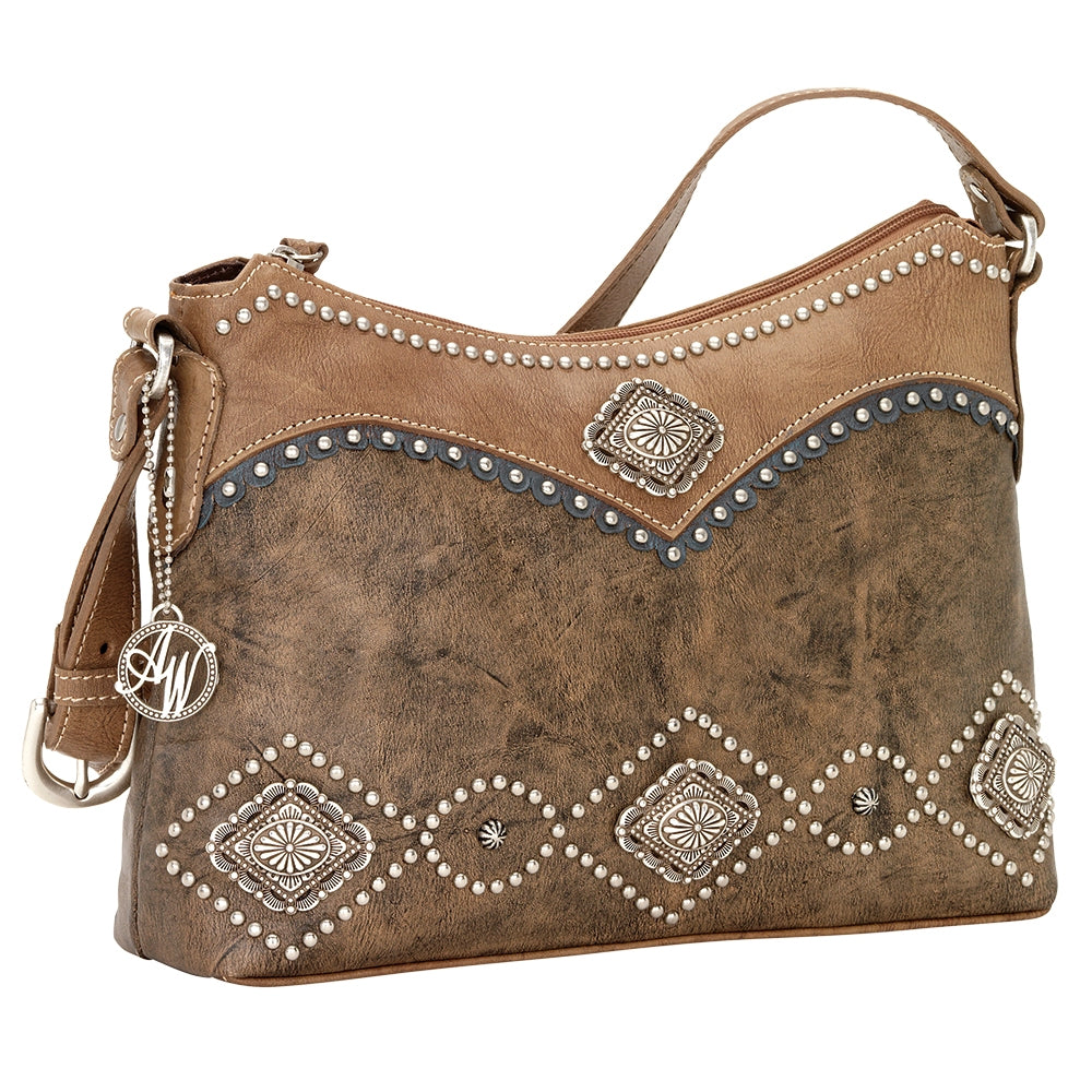 AMERICAN WEST Sierra Zip-Top Shoulder Bag
