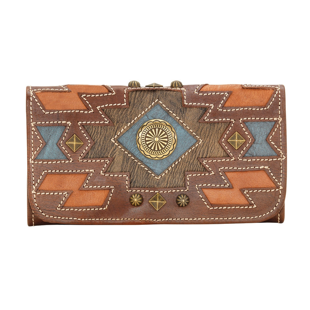 AMERICAN WEST Zuni Passage Tri-Fold Wallet