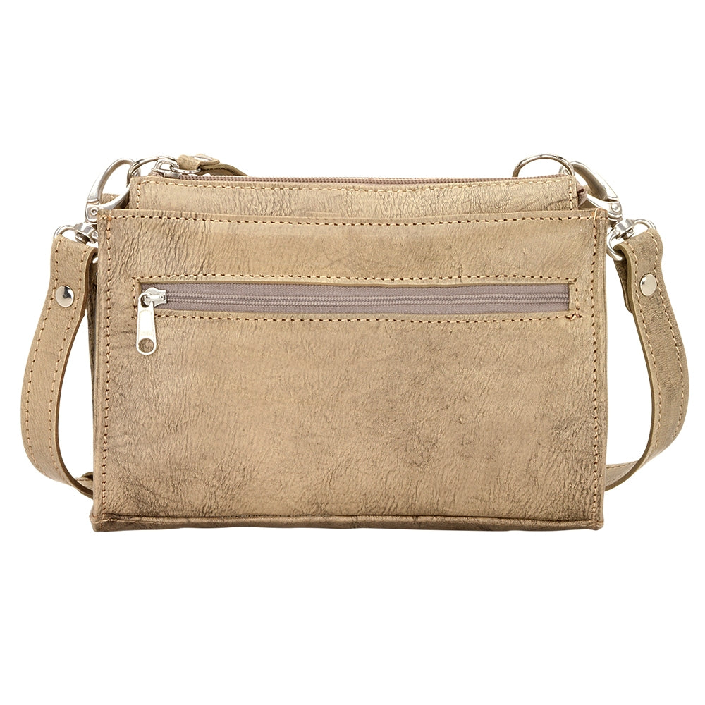 AMERICAN WEST Zuni Passage Small Crossbody Bag/Wallet - Tan