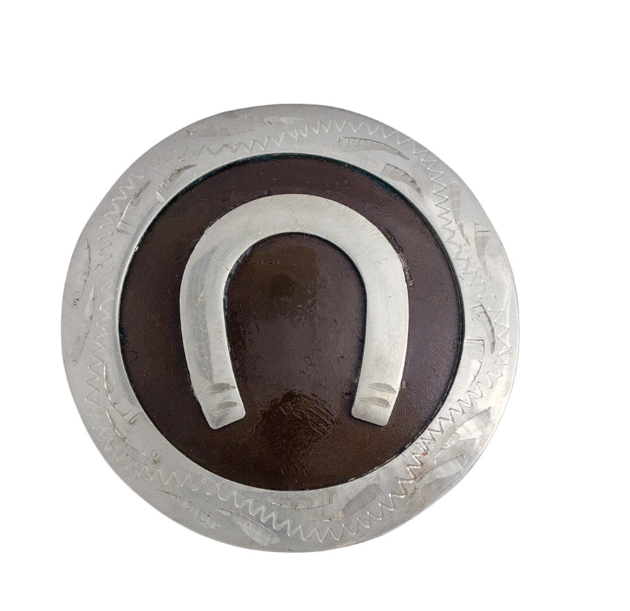 Partrade Round Horse Shoe Drawer Pull Concho