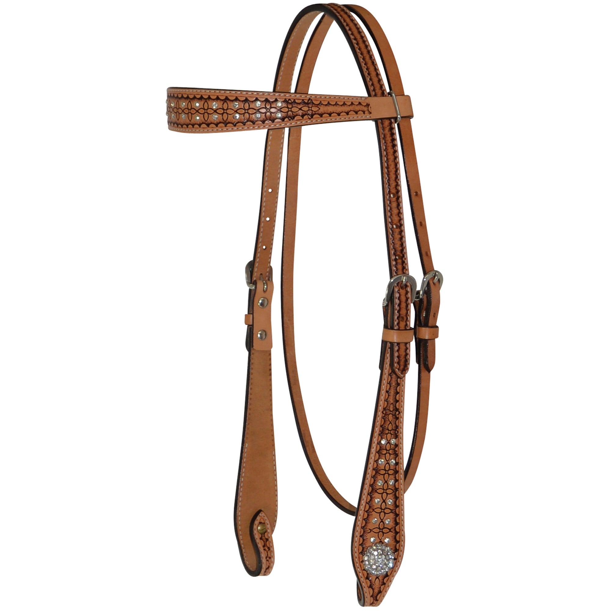 Circle Y Geometric Crystal Browband Headstall
