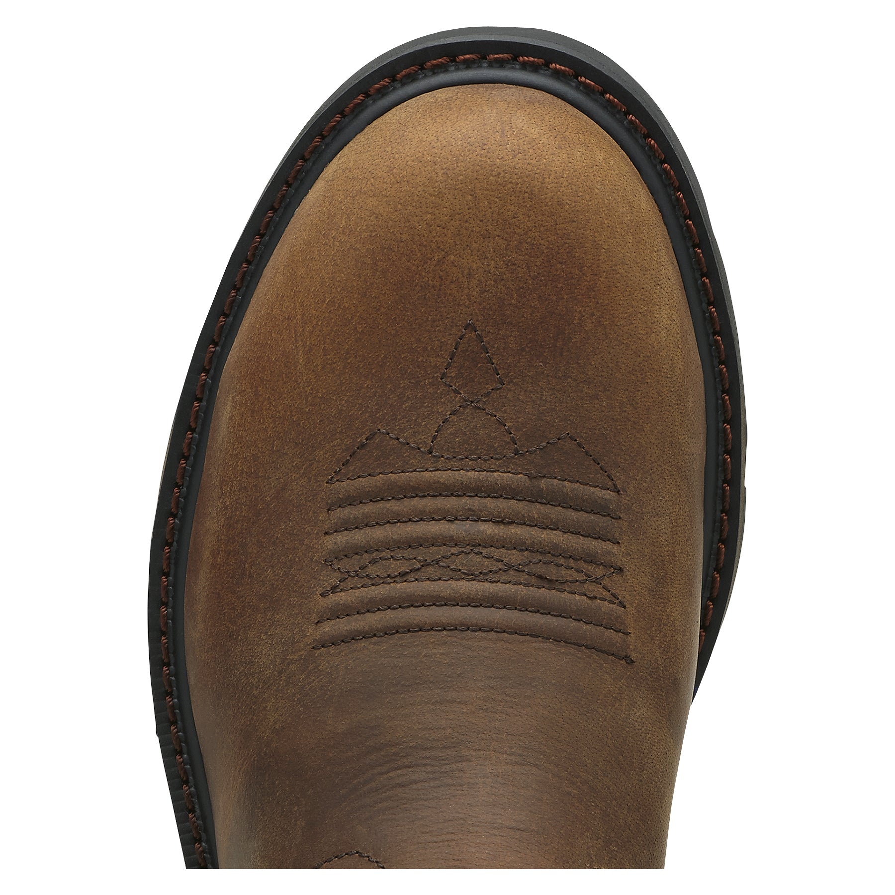 Ariat Mens Groundbreaker Steel Toe Pullon Boots - Brown