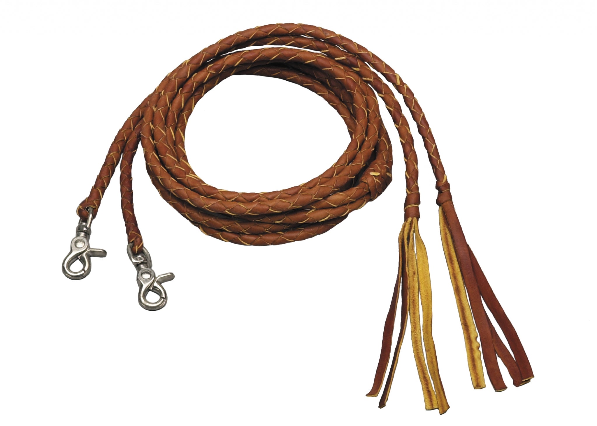 Colorado Saddlery Braided Leather Split Reins