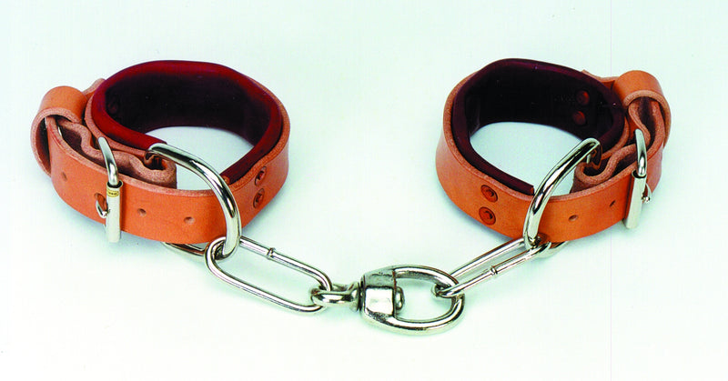 Colorado Saddlery Lined Leather Chain Hobbles