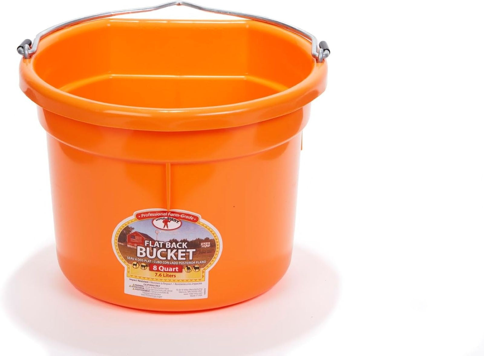 Flatback Bucket For Goats/Sheep/Miniature Horses
