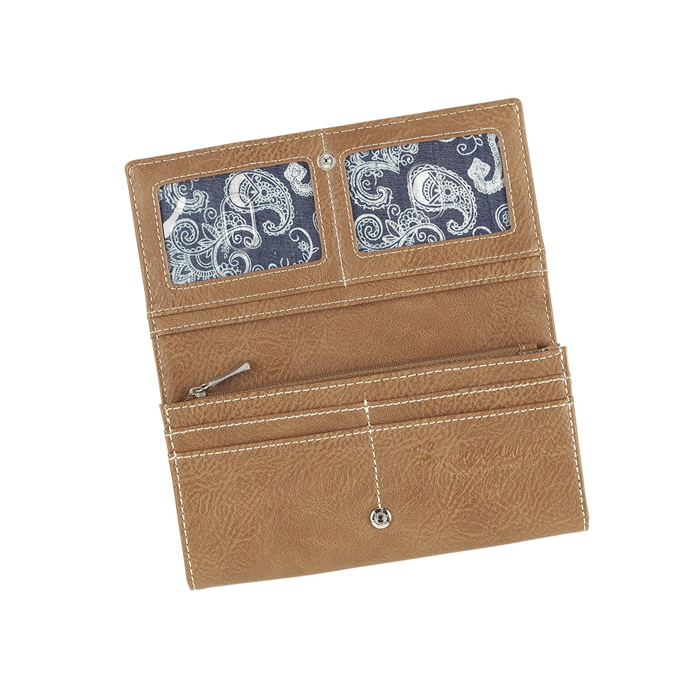 Bandana Ladies Indigo Flap Wallet